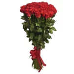 Букет из 35 алых роз (1м)